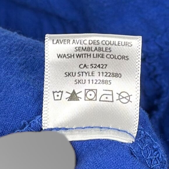 Classic Editions Blue Capri Women XXL Pull On Elastic Cargo Pocket - Picture 9 of 9